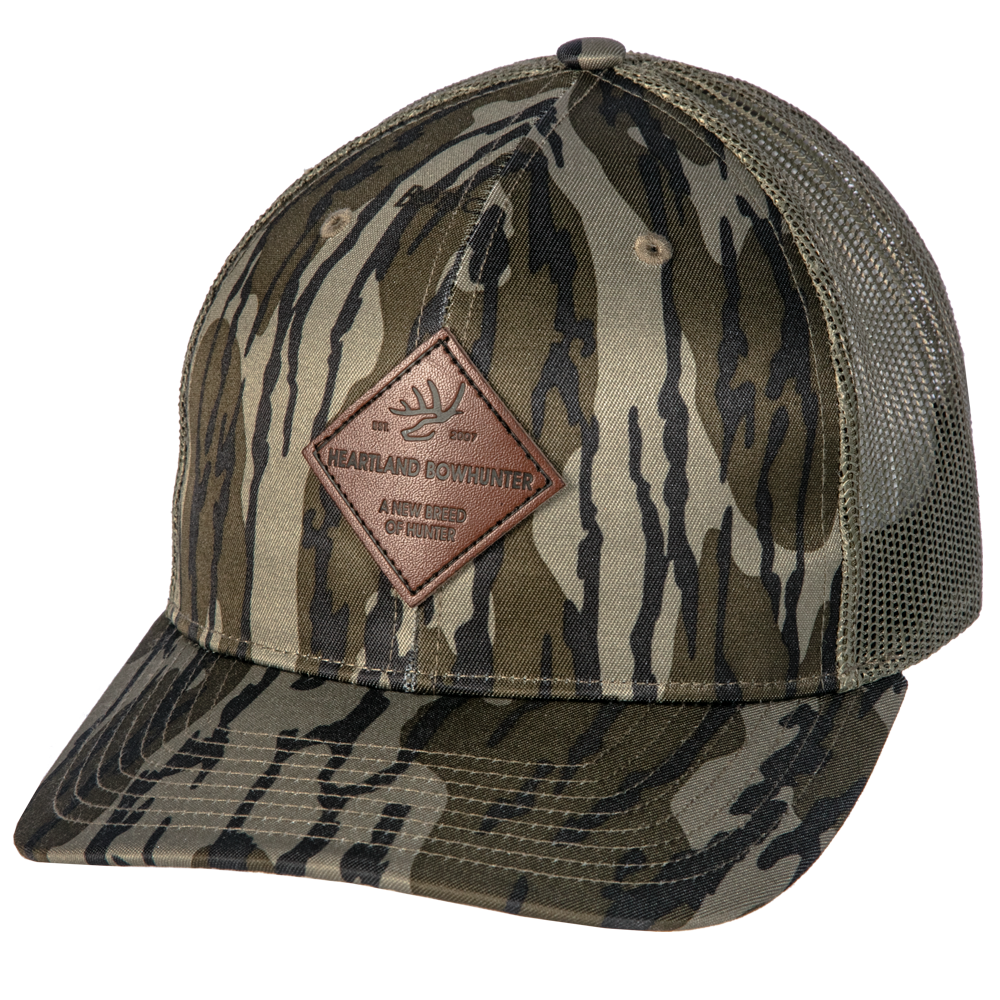 Mossy Oak Bottomland Diamond Patch Snapback Heartland Bowhunter