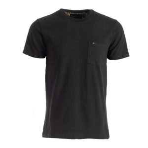 HB Heavy Pocket Tee In Onyx Black