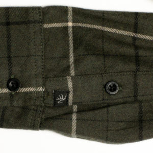 HB Gunnison Flannel In Moss Green Heather