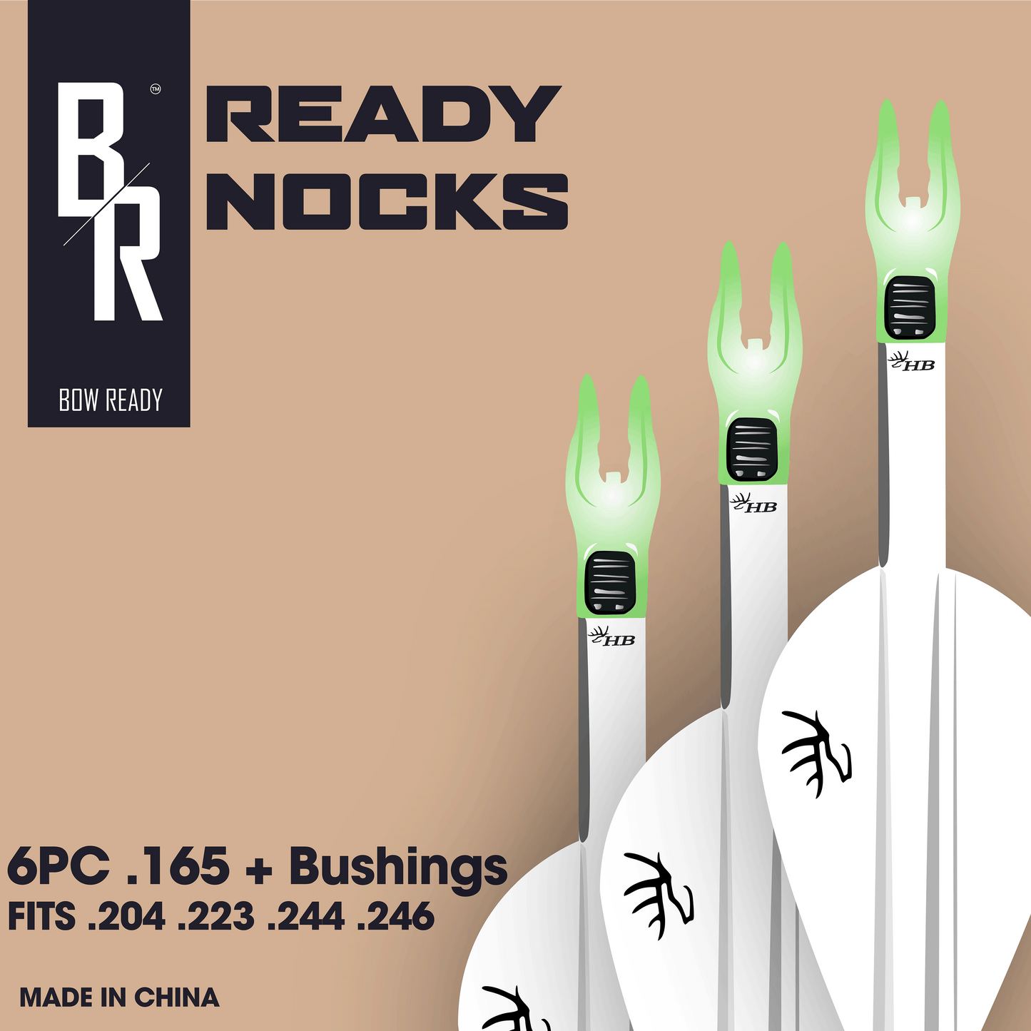 Bow Ready Lighted Nocks (6 Nocks Per Pack)