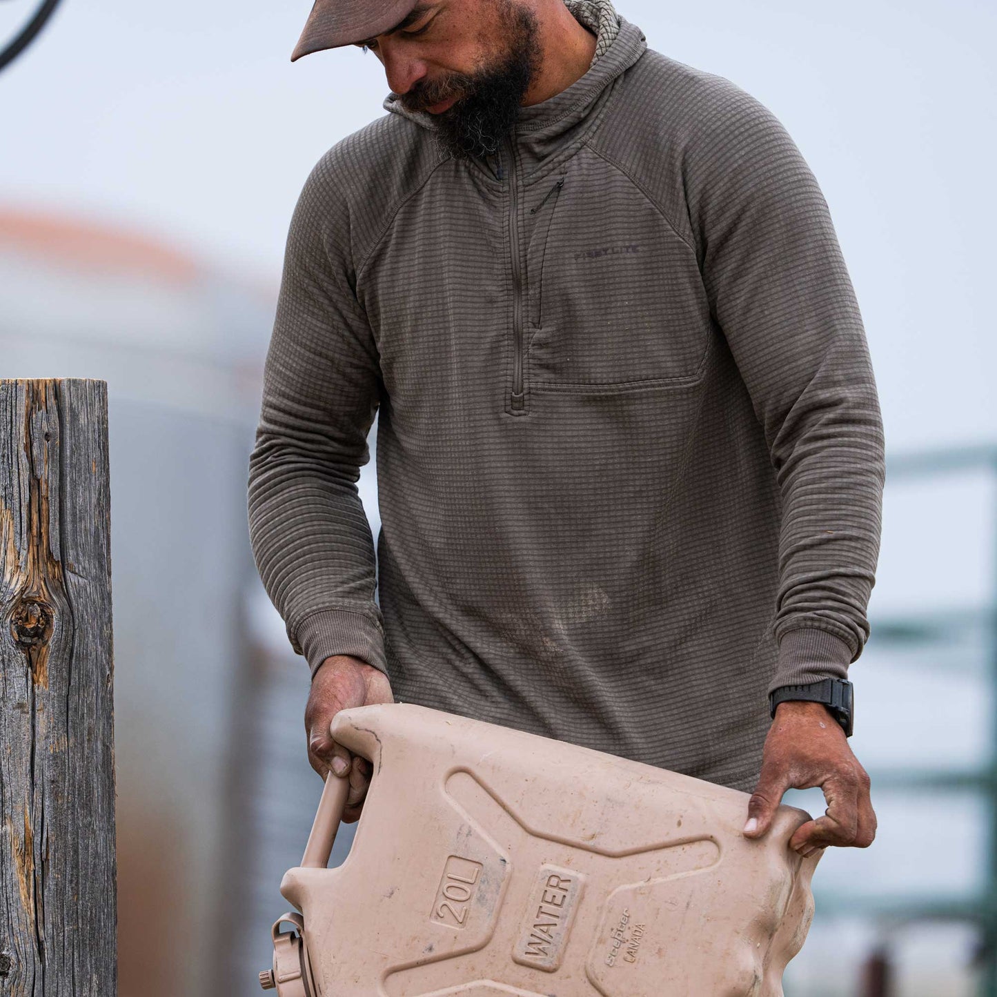 ThermaGrid Merino Wool Hoody